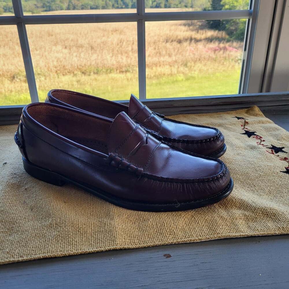 L.L. Bean Penny Loafers Size 9 D Brown Leather Shoes